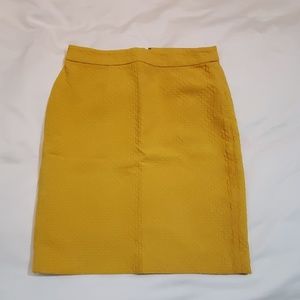 Banana Republic Mustard Yellow Pencil Skirt Size 0
